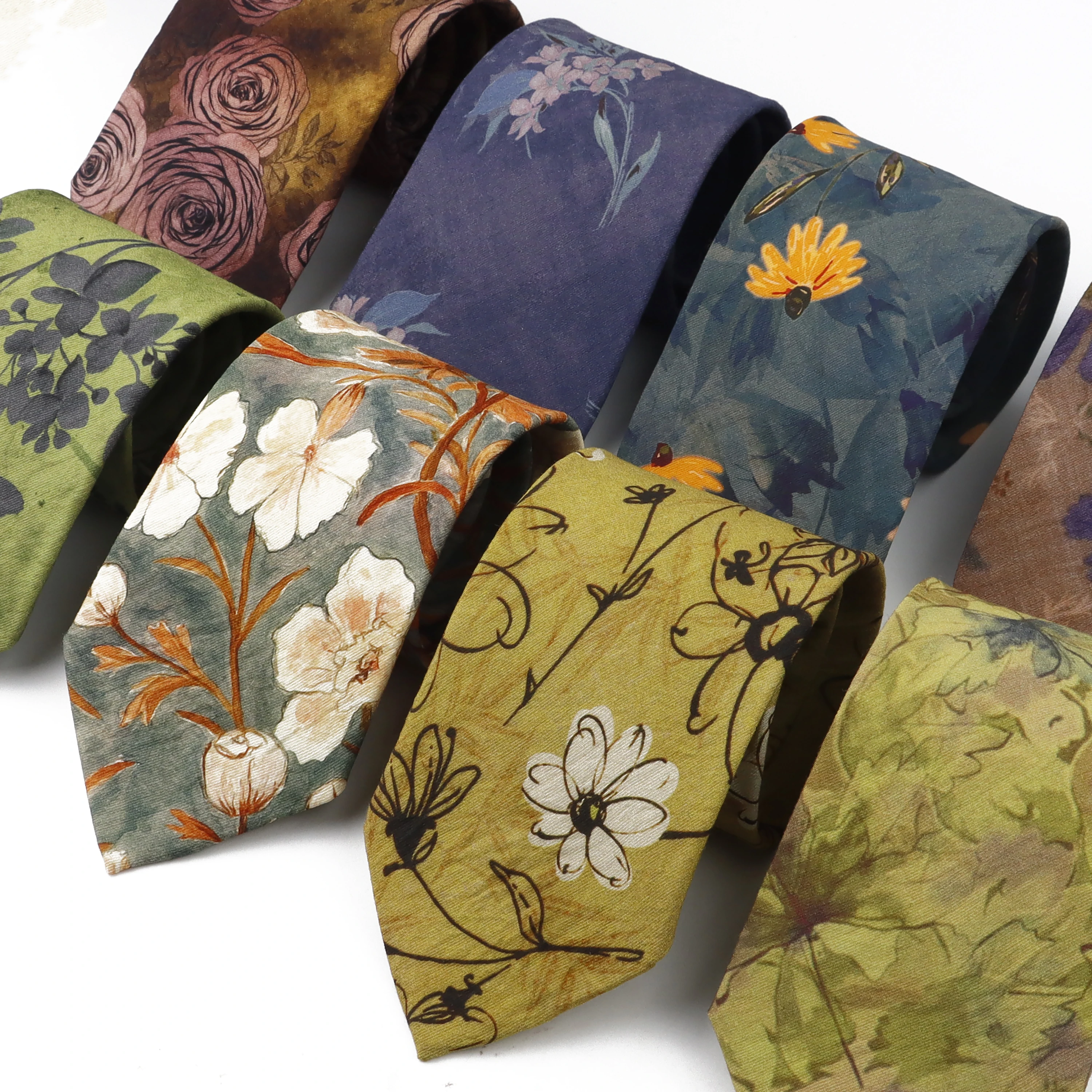 Men Accessories For Party - New Vintage Men Women Floral 8cm