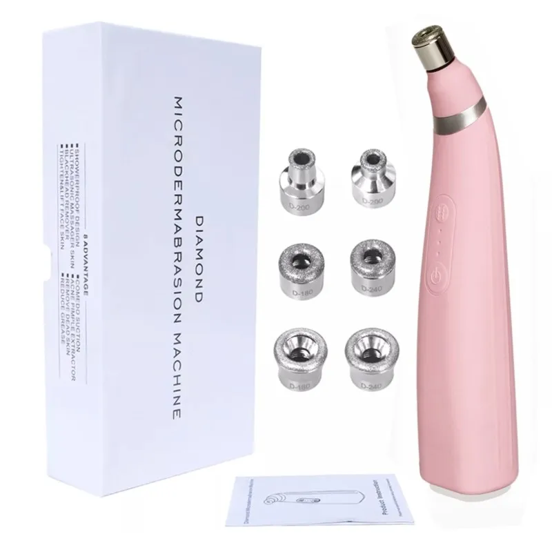 

Handheld Diamond Microdermabrasion Machine Pore Vacuum Blackhead Removal for Skin Toning Anti Aging Home Facial Treatment Device