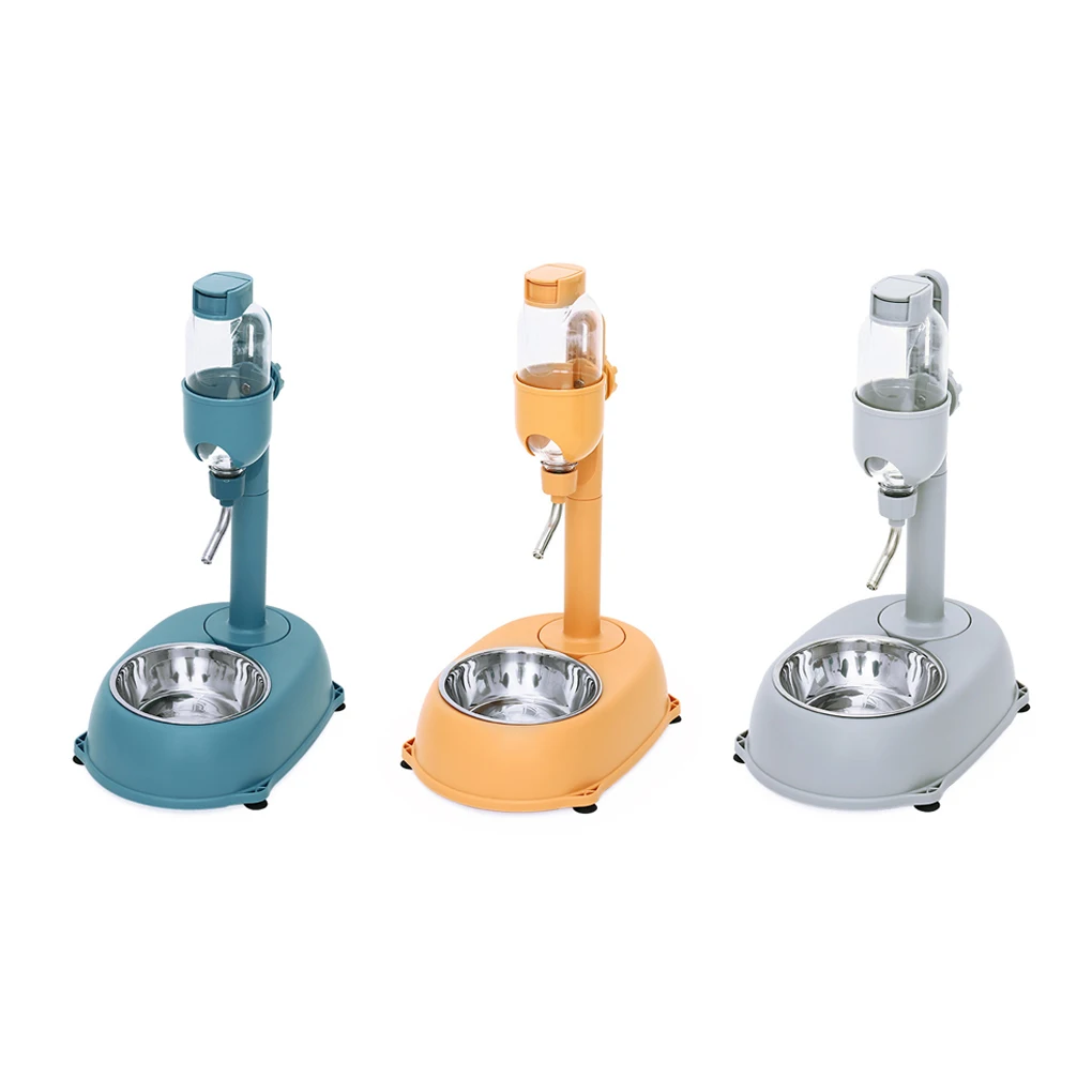 

Pet Dog Water Bottle Bowl Dispenser with Hanging Kettle Feeder Container Pets