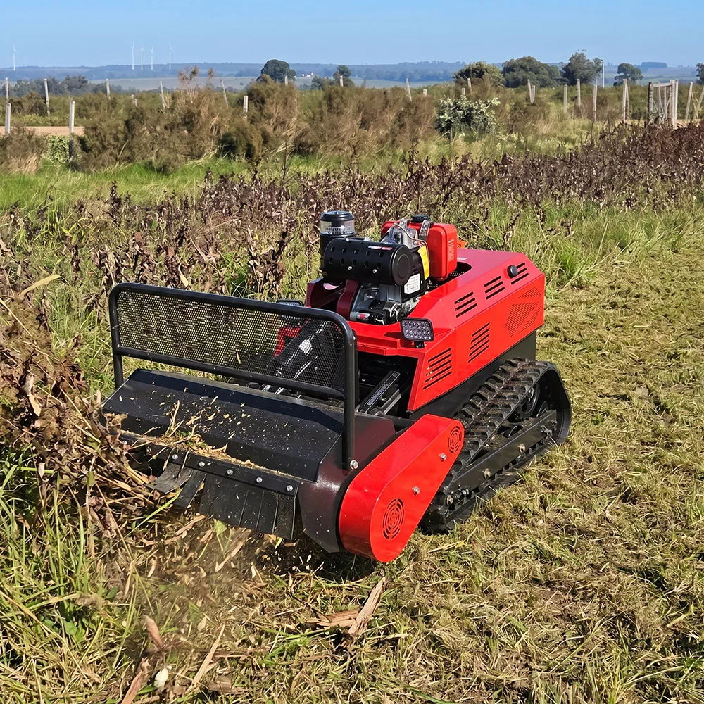 In Stock Fast Delivery 800mm 1000mm Grass Cutter Zero Turn Remote Control Crawler Flail Lawn Mower for Sale