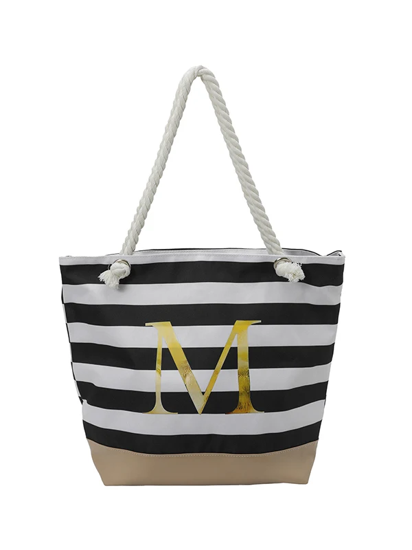 Summer 2026 Large Capacity Striped Canvas Women's Handbag Artistic Tote Bag Single Shoulder Bag Fashionable Trendy Japanese S...