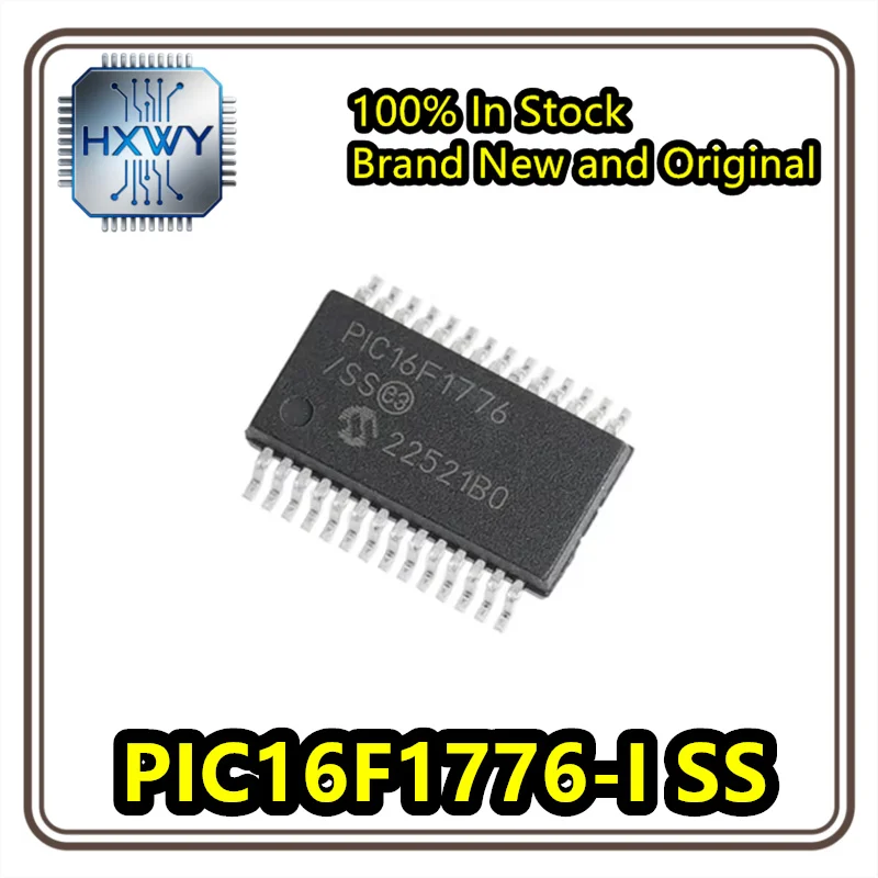 (1/5PCS) PIC16F1776-I/SS Flash Memory Microcontroller SSOP-28 Original, Brand New, In Stock Electronic Device IC