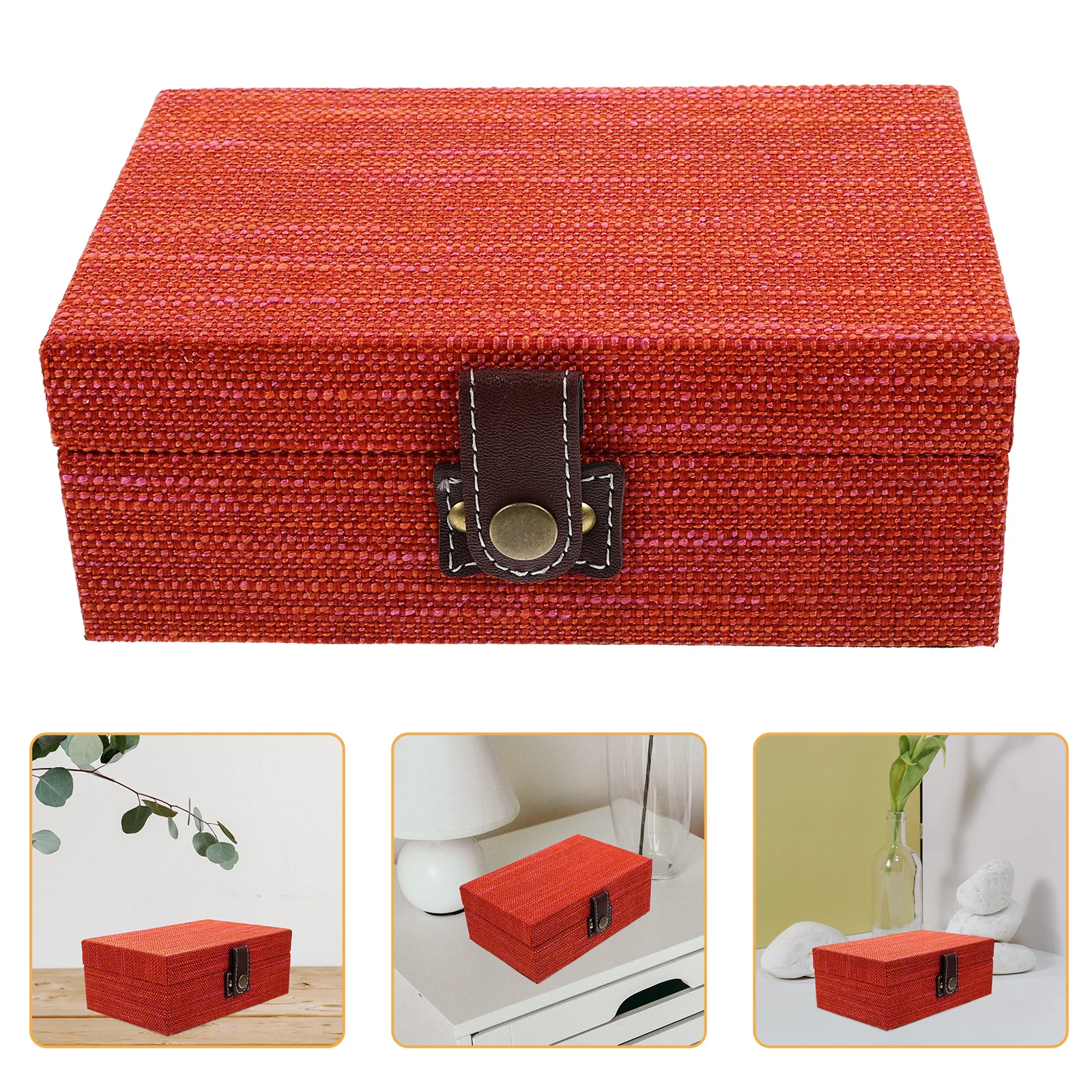 Wood Jewelry Box Decorative Organizer for Earrings Necklaces Rings Wooden Trinket Storage Case Jewelry Box Sundries Organizer