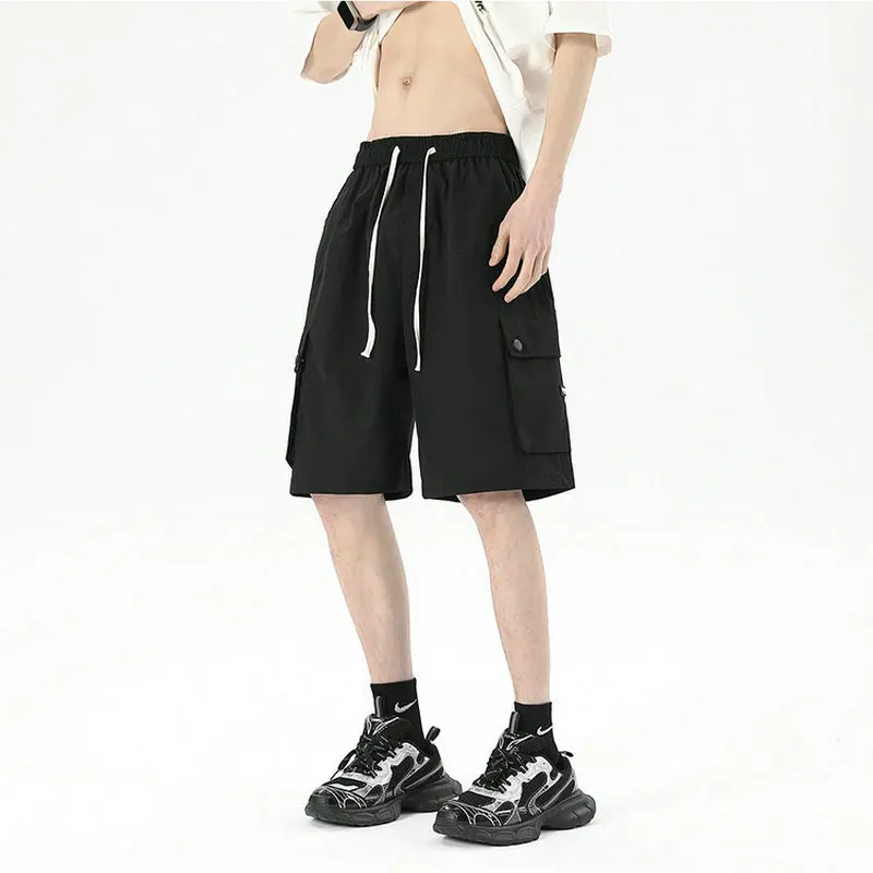 Summer Mens Shorts Big Pocket Cargo Shorts Male Streetwear Casual Men Woman Short Pants Jogger Sweatpants Large Size 5XL