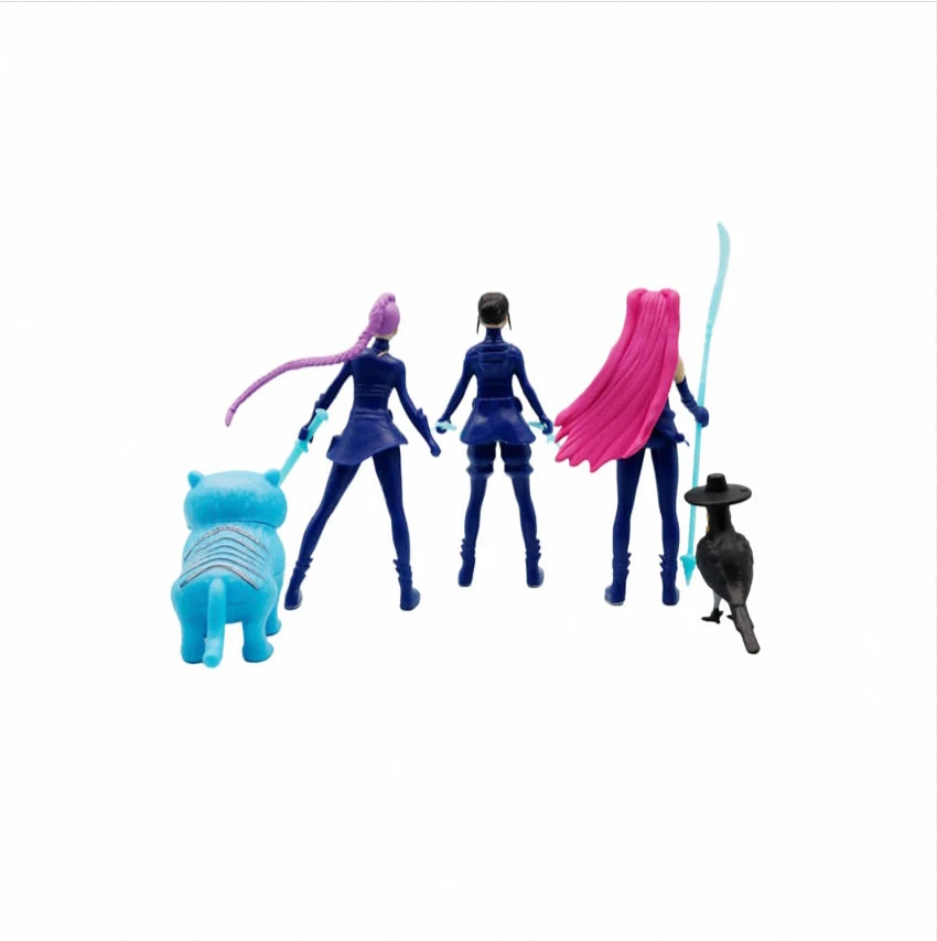 Anime Kpop Demon Hunt blind box series Figure Tiger Figurine Toy Desk Decoration Statues Ornament Halloween/Christmas Kid Gifts