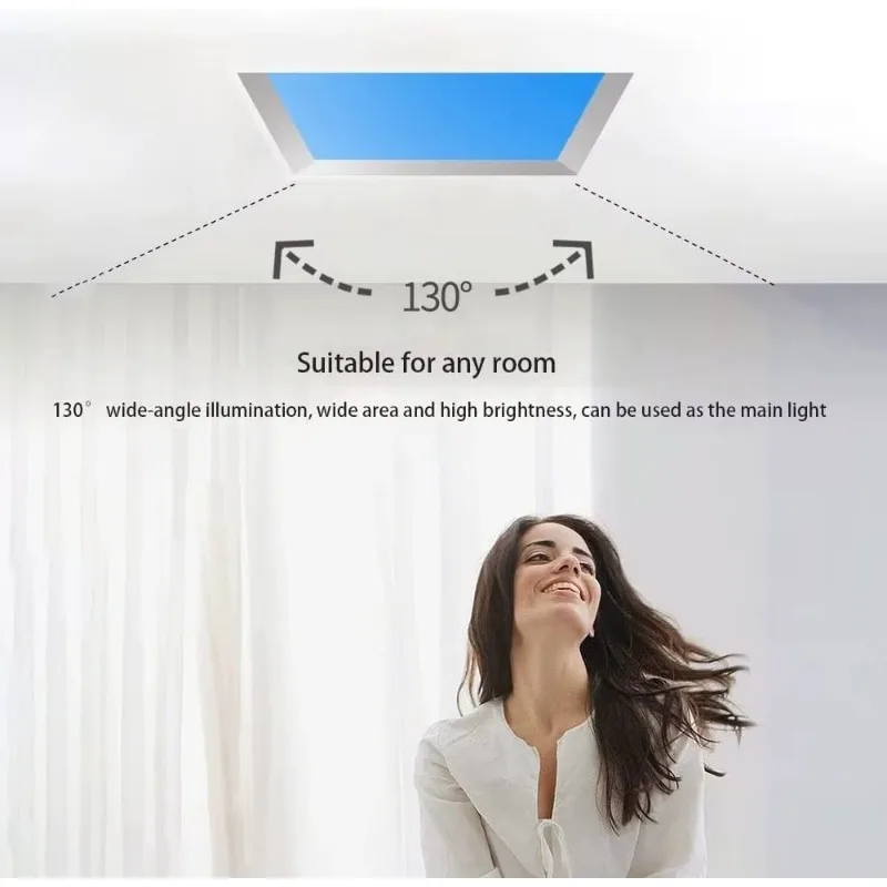 Smart Home Blue Sky Ceiling Led Panel Lamp Tuya Wifi Application Remote Control Embedded Clear Sky Light