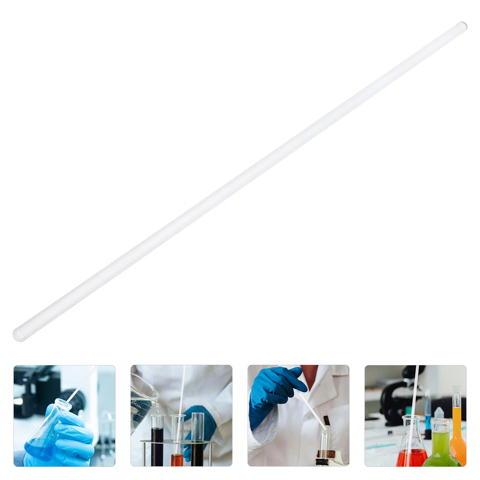 

10Pcs Glass Stirring Rods Transparent Durable Smooth Laboratory Stir Sticks for Science Experiment Mixing Kitchen Use