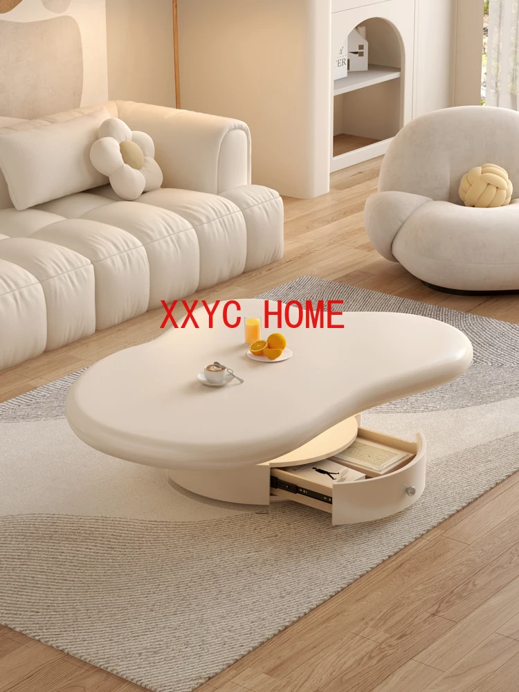 Net Red Cream Wind Suspension Acrylic Cloud Tea Table