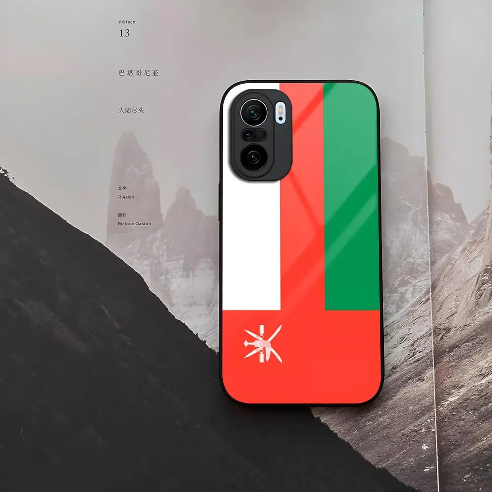 Oman Flag Passport Tempered Glass For Xiaomi 14 12 Lite Pro 13 11t Lite POCO M6 M5 X6 X5 X3 NFC F5 F6 Pro Cover