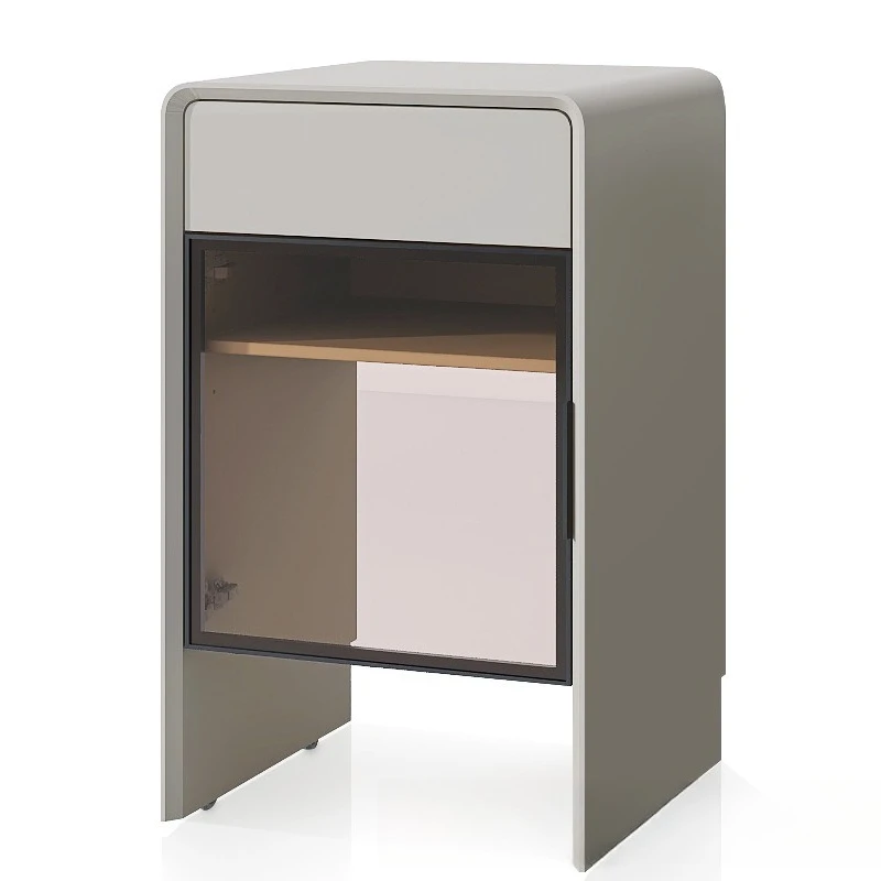 All solid wood sweeping, storage cabinet, Italian paint removable side cabinet