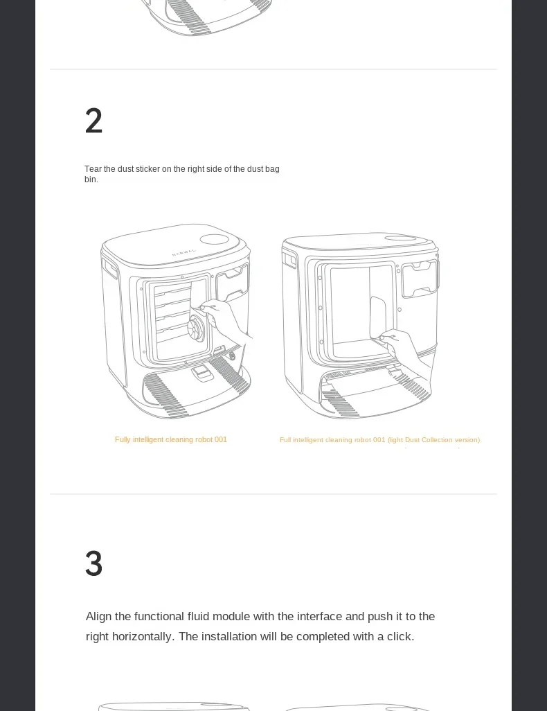 NARWAL Sweeper-Ground Stain Removal and Maintenance Set 【original Xiaoyao 001/Xiaoyao 001Max/J5/J5X】