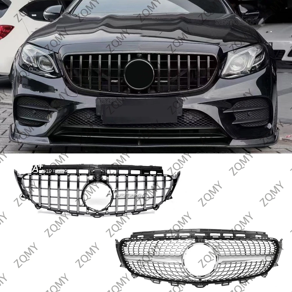 Front Bumper Grille Centre Radiator Grid Grill For Mercedes Benz E-Class W213 C238 180 260 300 320 350+ 2016 2017 2018 2019