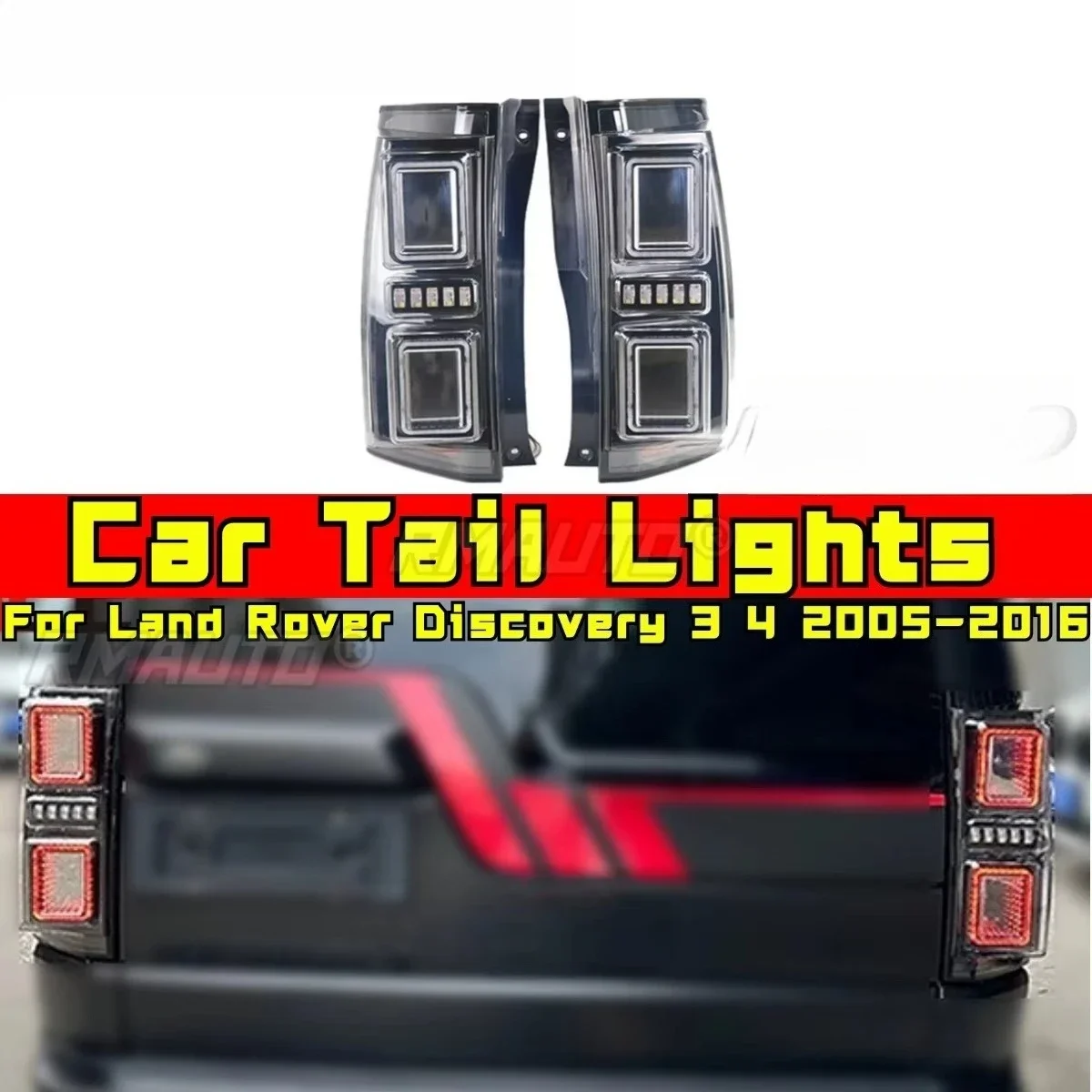 Car Tail Lights Outer LED Tail Light Assembly Rear Brake Lamp Body Kit For Discovery 3 4 2005-2016 Car Accessories