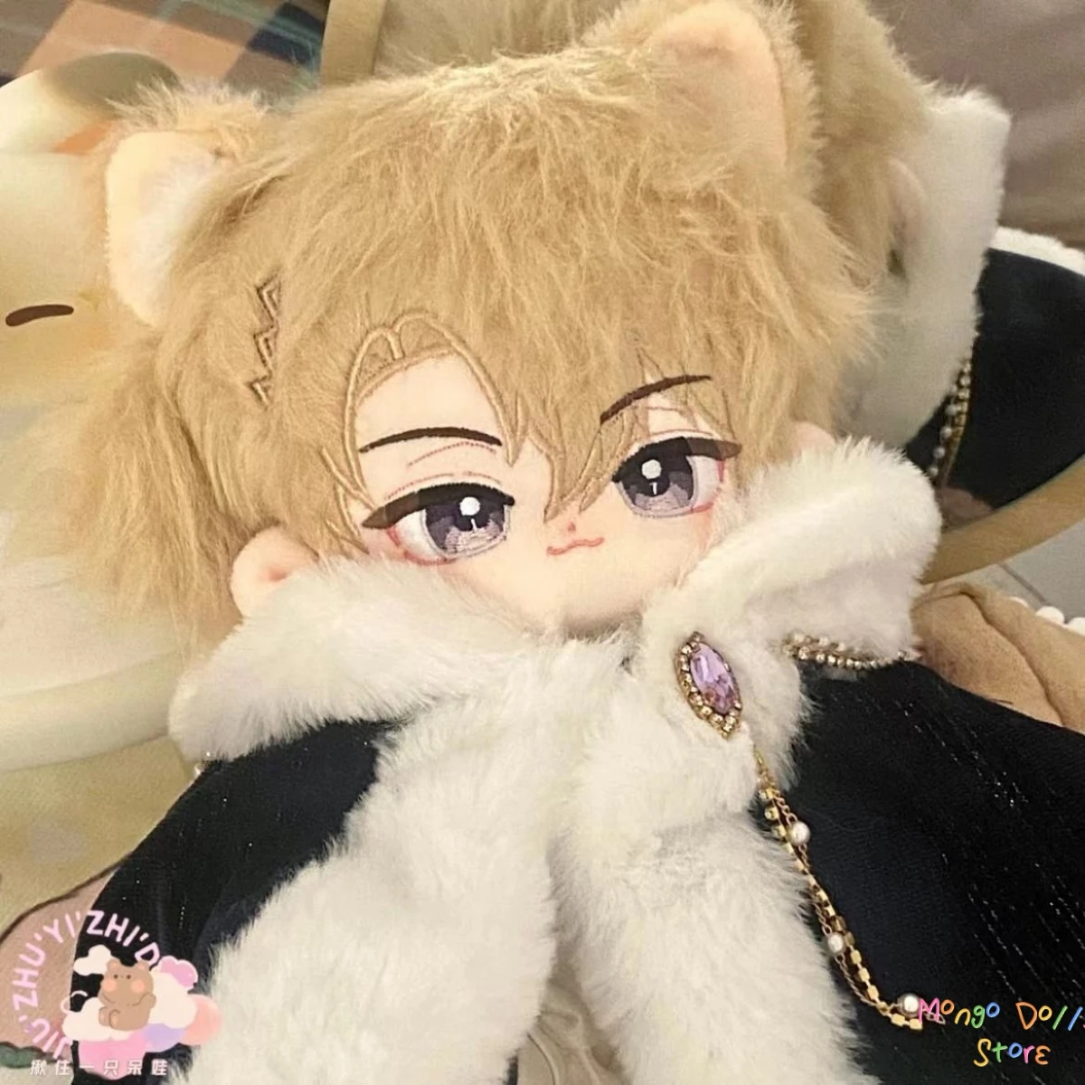 Figurines d'anime Vtuber Luca Boss en peluche de 20CM, poupée habillée, jouets idole virtuelle, beau garçon, cadeaux pour les Fans