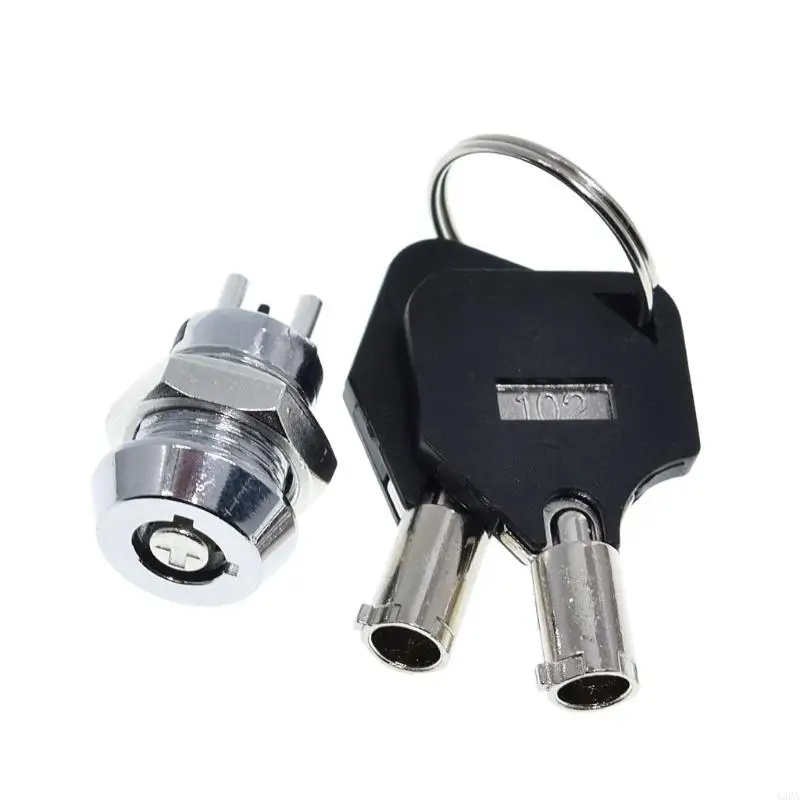 A3PA High Security for Key Lock 12mm Stainless Steel Telephone Lock with 2 Keys Double Side Pull Out Type