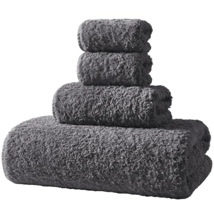 Ultra-Plush - 900GSM Premium Thick Cotton for room and Spa, Super Absorbent Quick-Dry Bath Sheets with No Shedding 4-Piece Set