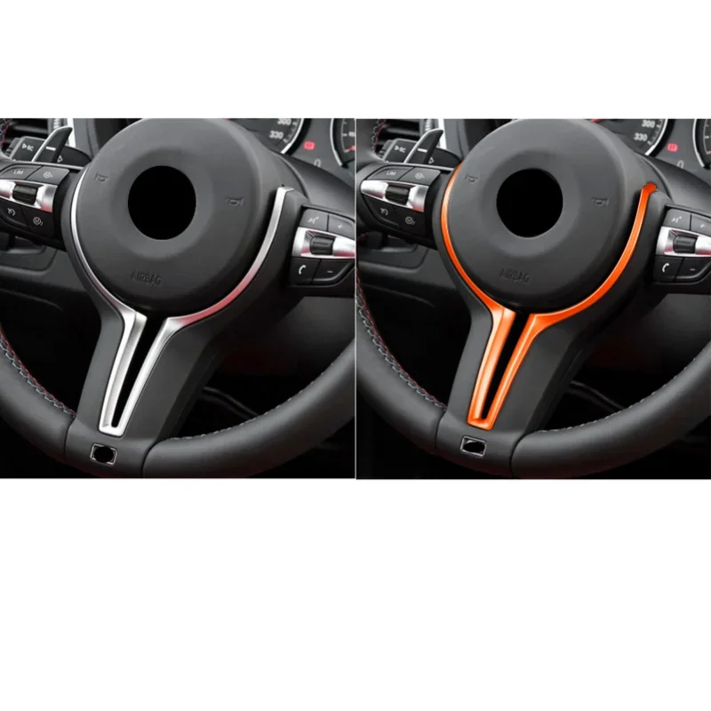 For BMW M Series M2 M3 M4 M5 F80 F82 F87 T-shaped Car Steering Wheel Trim Auto Inner Cover Carbon FiberDecoration Parts