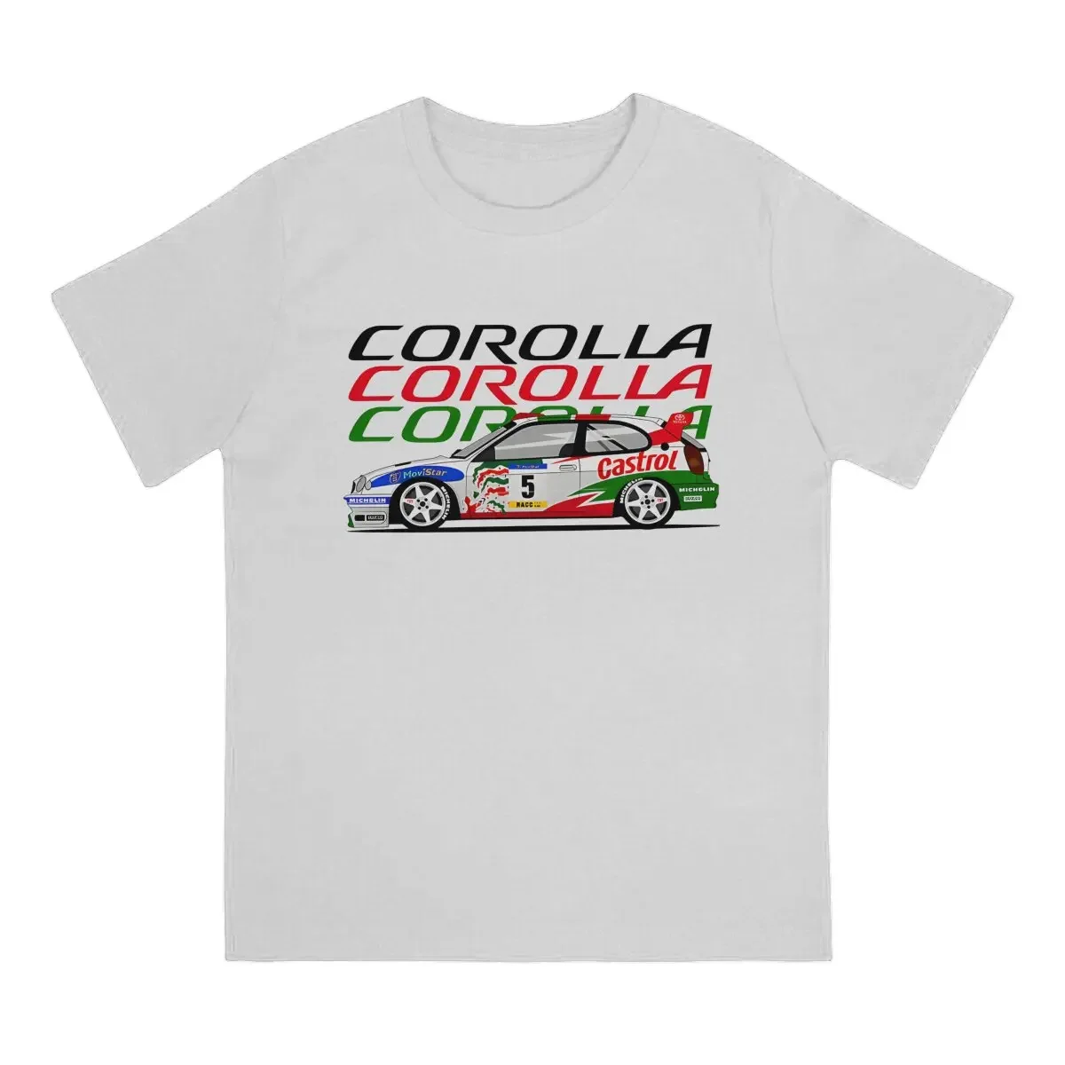 Toryota Corolla Casual Polyester TShirt WRC Creative Tops Comfortable T Shirt Men