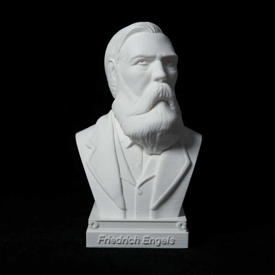 Friedrich Engels ornaments statue model ornaments bust crafts great man portrait desk desk, 3D printing PLA plastic material