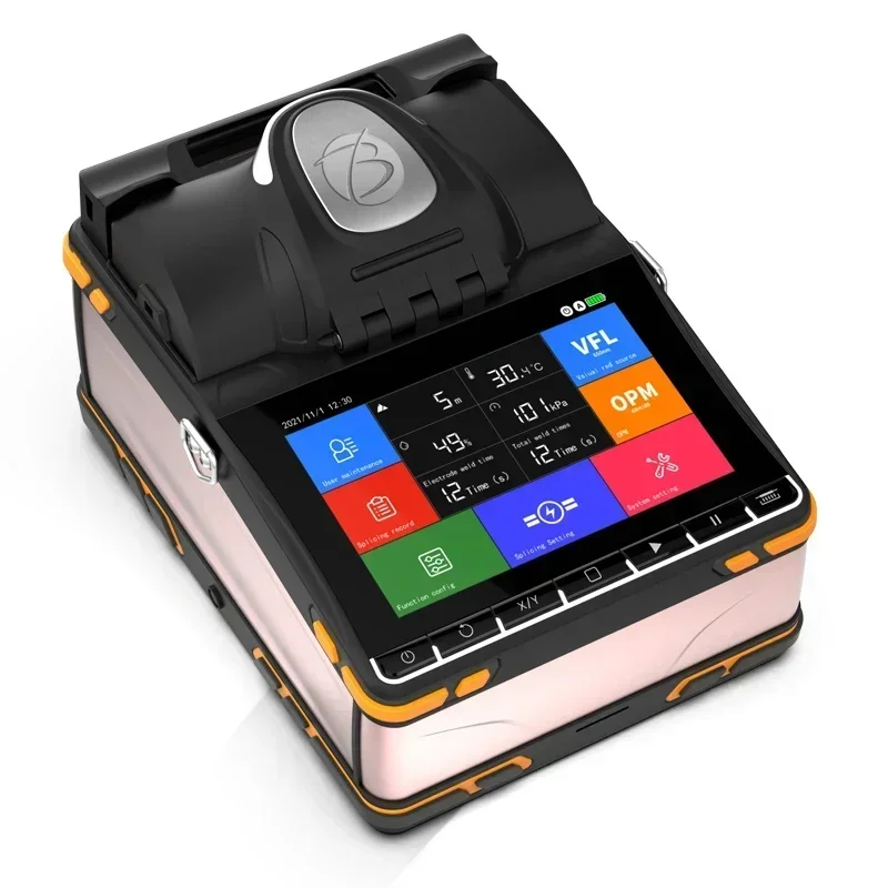 Hot-selling/20VFL & OPM Builtin Touch Screen Operation Fast Speed Optical Fiber Fusion Splicer core to core Spanish Languages