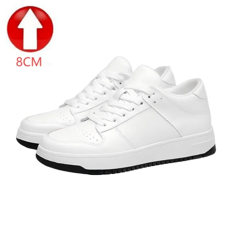 

Men's white heightening shoes, including sports shoes, casual shoes and outdoor hiking shoes, street fashion trend