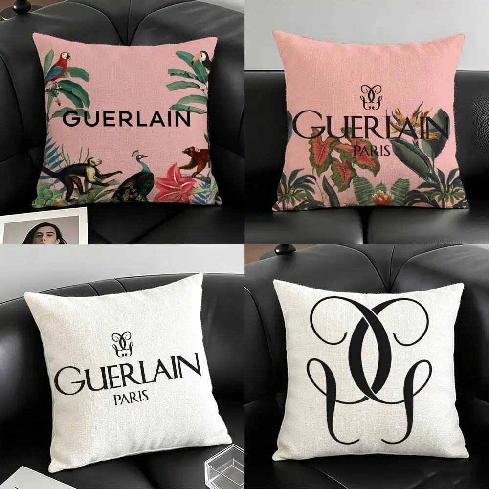 Funda de almohada de lino de la marca G-guerlain, fundas de almohada para sofá, sala de estar, banco, patio, suelo, decoración del hogar