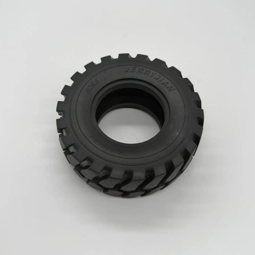Jerrydian Rubber Wheel Tyres, Diameter 110mm Height 45mm for 1/15 RC Hydraulic Loader, Remote Control Model Car Accessories