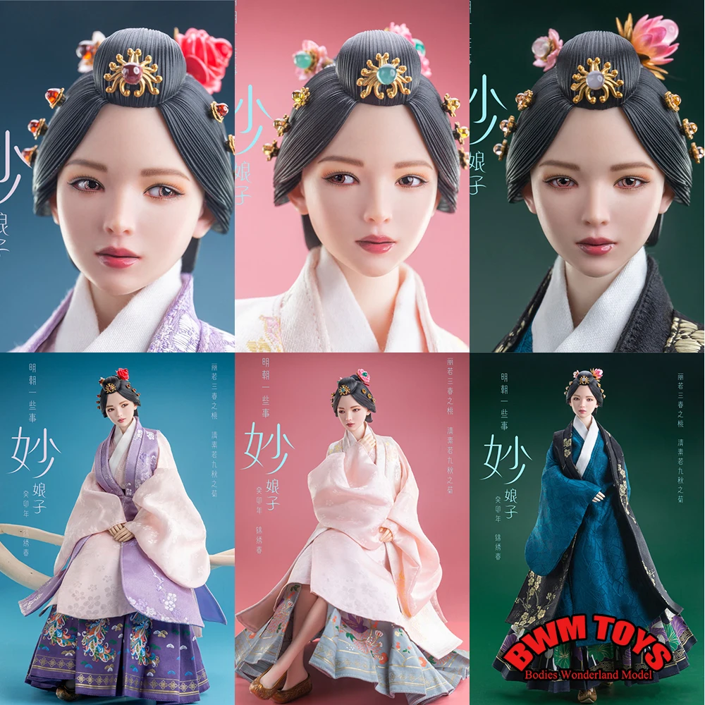 

In Stock I8Toys I8-C006 1/6 Ming Dynasty Female Head with Crystal Clear Moveable Eyeball Costume Set Fit 12'' Action Figure Body