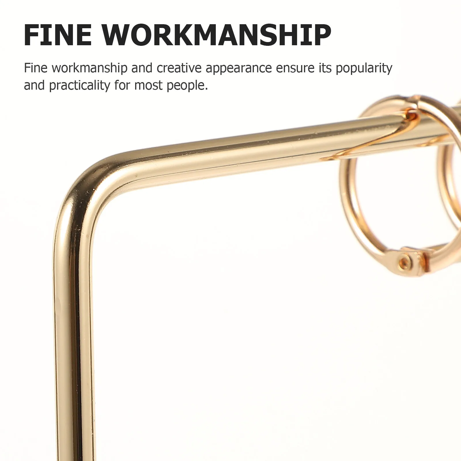 

1pc Metal Holder For Office Home Desk Iron Flip Stand Rack, Lightweight Desktop Calendar Support Bracket, Creative Decorative