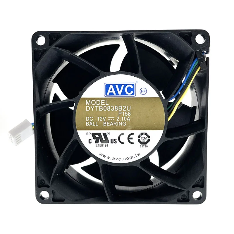 Nowy 80mm szybki CFM AirFlow DC 12V podwójne łożysko kulkowe PWM wentylator chłodzący komputer PC, 80X80X38mm 10000RPM obudowa potężna chłodnica — zdjęcie 3