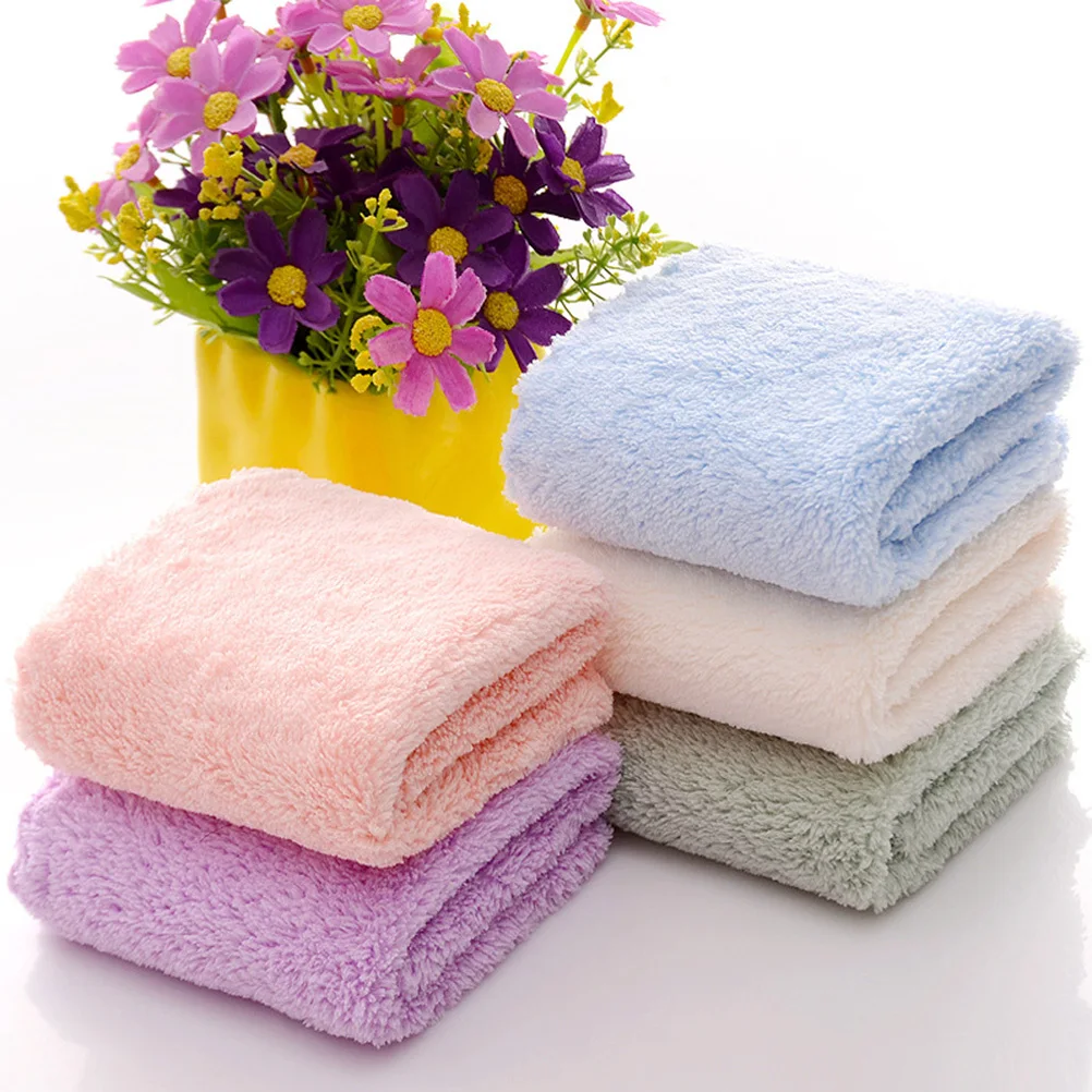 Serviettes démaquillantes en corail, 10 pièces, chiffons de nettoyage doux et réutilisables pour le visage, lavables, pour femmes, voyage, usage domestique