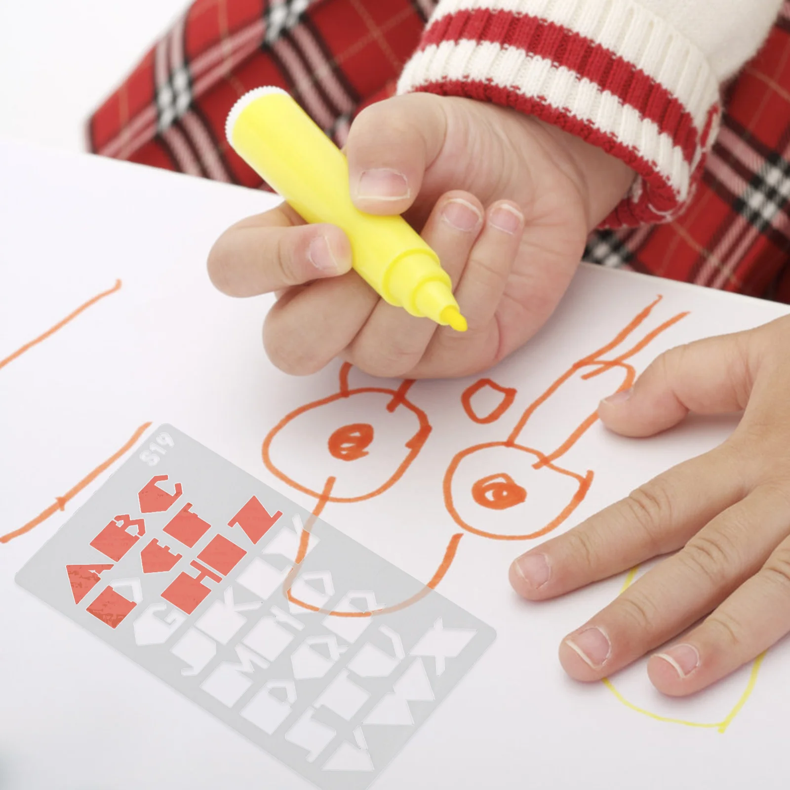 

24pcs Painting Templates Drawing Stencil Alphabet Lettering Templates For Diy Art Projects Portable Reusable Plastic