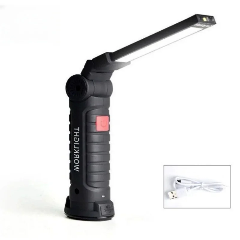 Rechargeable LED Work Light Flashlights Light Powerful LED Folding Portable For Camping Home Workshops