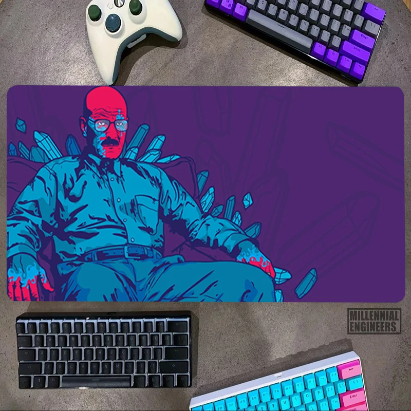 Crime TV Dramas Breaking Bad Mouse Pad Big Mousepepad Mousepad Gamer Keyboard Gaming Mats Desk Mat Office Accessories Extended