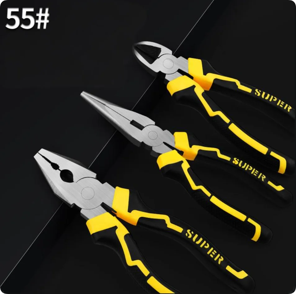 6inch 8inch Combination Long Nose Side Cutter Cutting Pliers Wire Stripping Pliers for Multifunctional Electrician Hand Tools