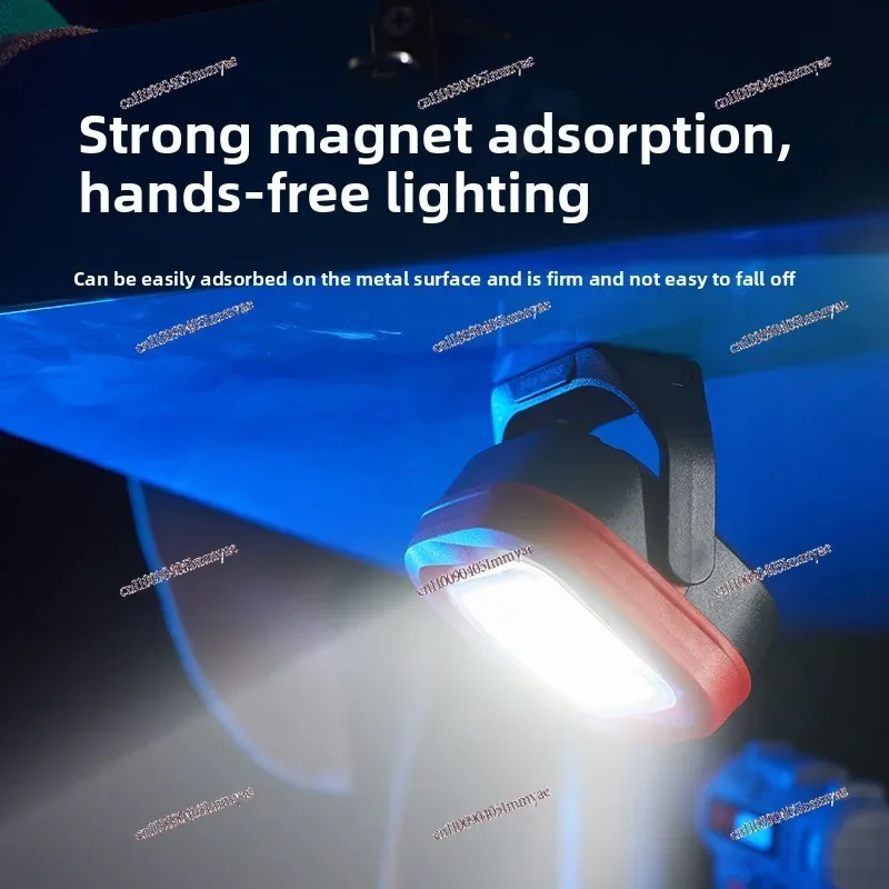 Lithium battery lighting car repair light super bright strong light magnetic attraction rechargeable led