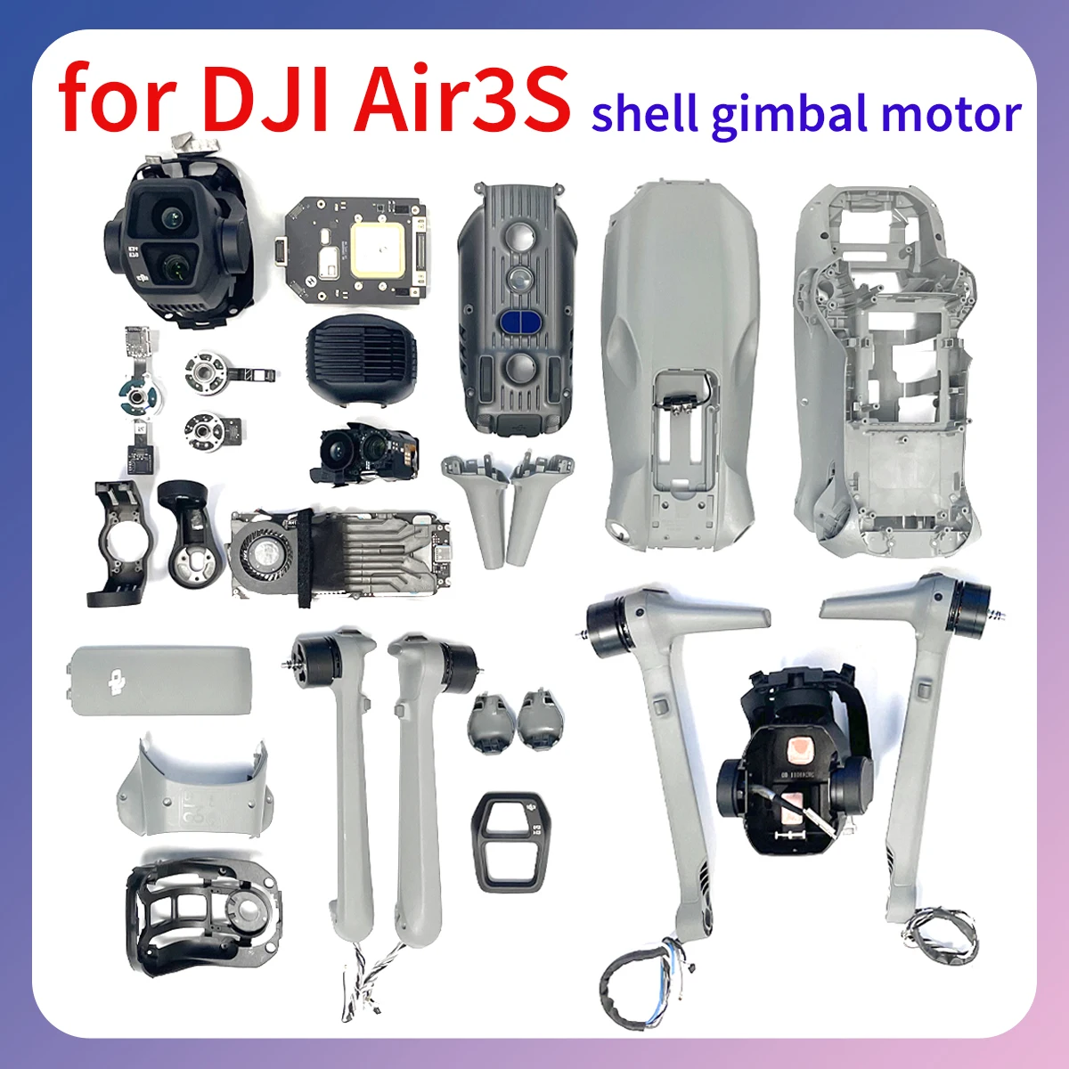 

Original Air3S gimbal YRP motor front, rear, left, right power arm housing bracket suitable for DJI Air series maintenance parts