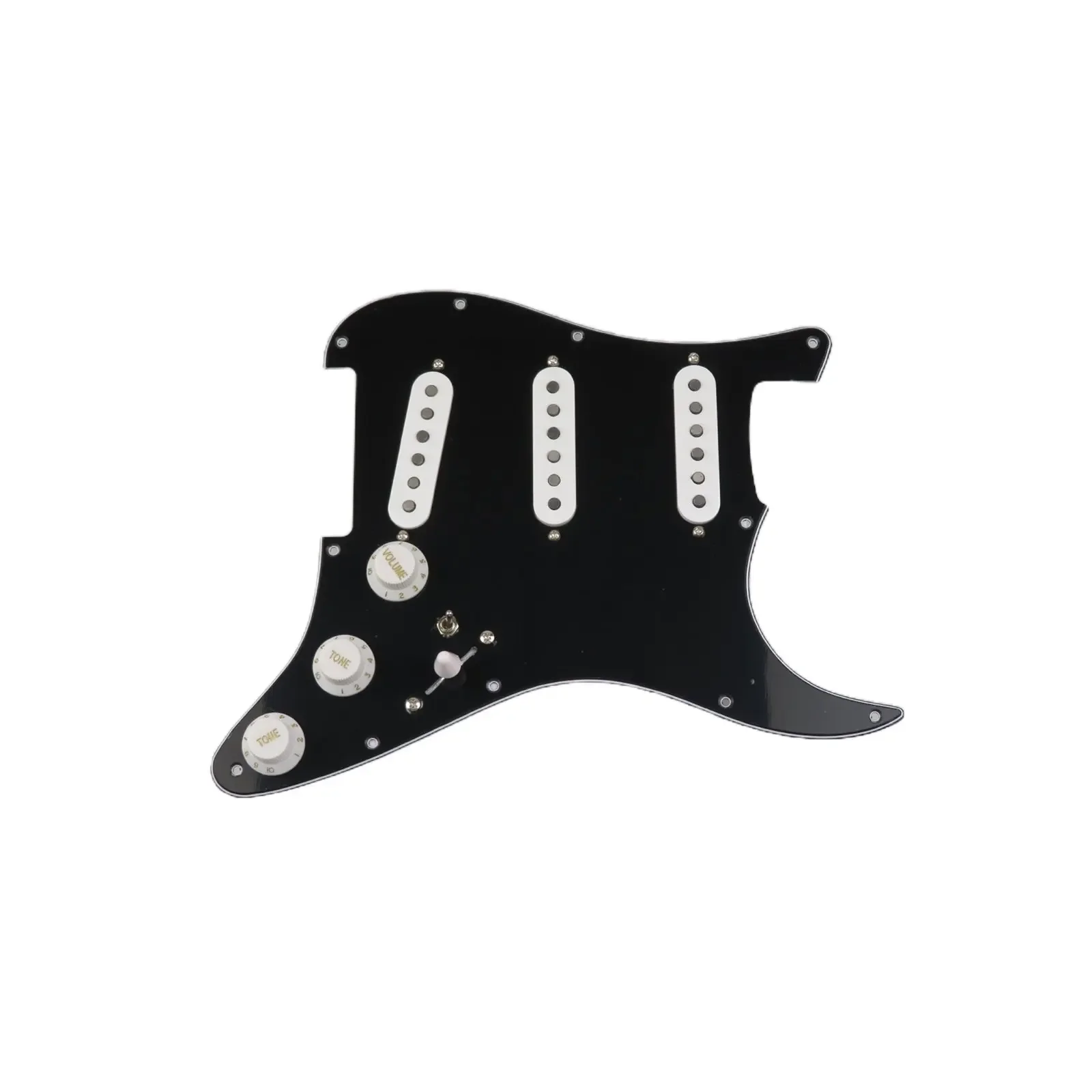 

Guitar Pickups SSS 60s Style single coils Alnico 5 Pickups 7-Way Loaded Prewired Pickguard