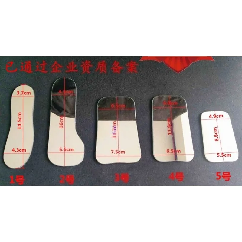 Double-sided thickened glass reflector in the mouth of the reflector, orthodontic photography reflector