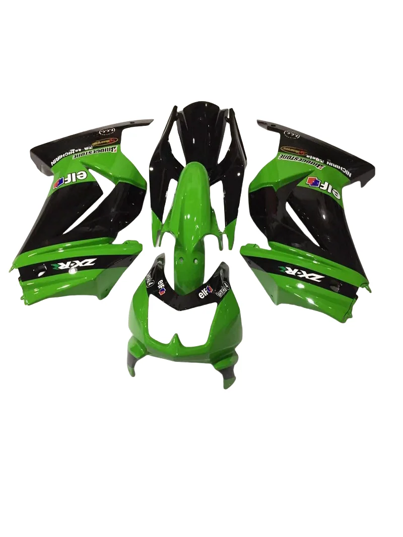 Custom Fairing kit fit for Kawasaki Ninja 250r fairings 2008 2009-2014 ZX250 08-14 green black injection molding Fairing