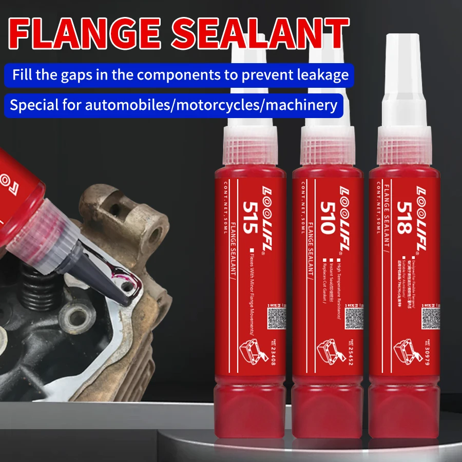 LOOLIFL 50ML 510 515 518 Guarnizione flangia Sigillante Adesivo Guarnizione di ricambio Colla resistente alle alte temperature