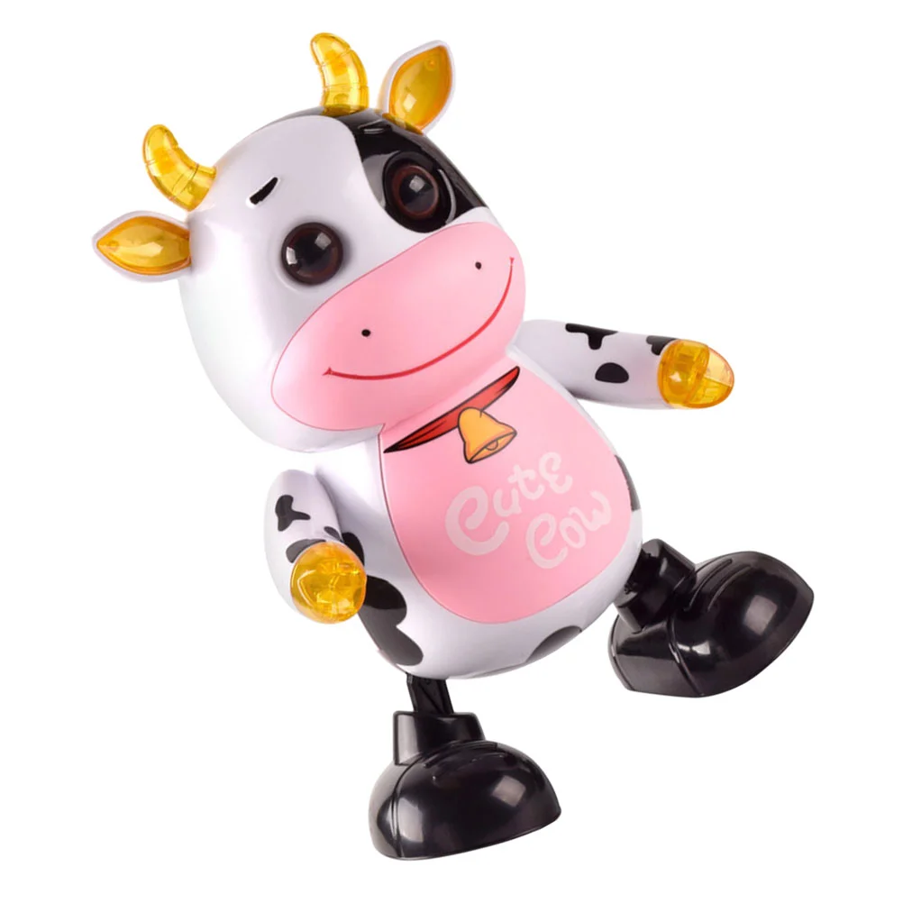 Toys for Toddlers Childrens Electric Cow Plaything Swinging Cartoon Ornament Music Dancing