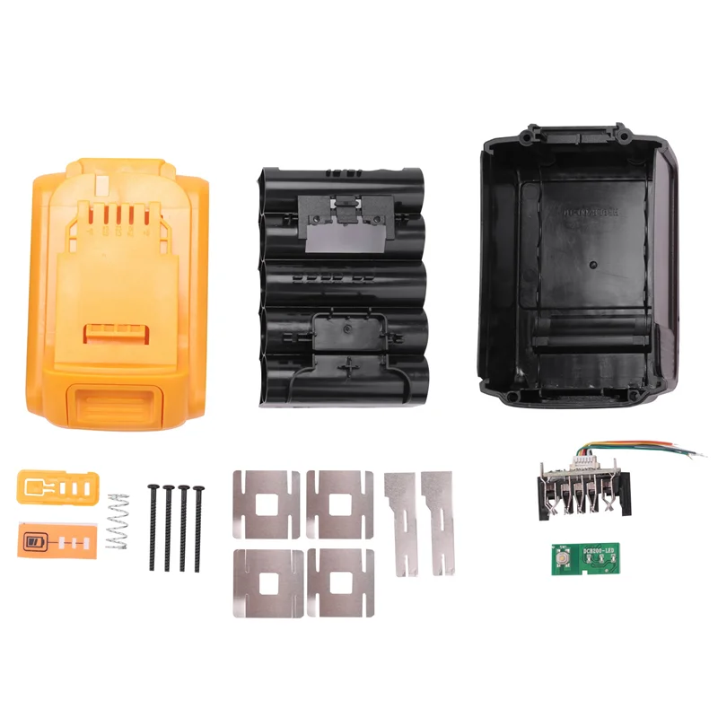 DCB200 Batteria agli ioni di litio Custodia in plastica PCB Circuito di protezione di ricarica Shell per batteria agli ioni di litio Dewalt 18V 20V DCB183