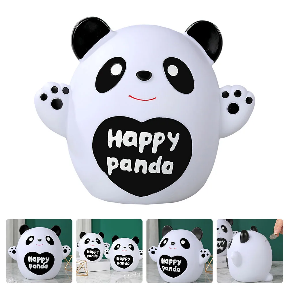 

Lovely Money Saving Bank Panda Shaped Coin Jar Kids Room Decor Tabletop Saving Pot Home Decoration Coin Container Gift Idea
