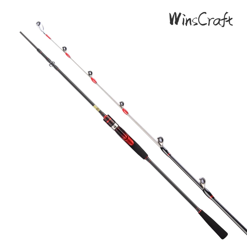 

WinsCraft Ultralight Carbon Jigging Fishing Rod Spinning Sea Boat Rod, Titanium Tip, Octopus Rod Casting Boat Rod 1.68M1.8m1.98m