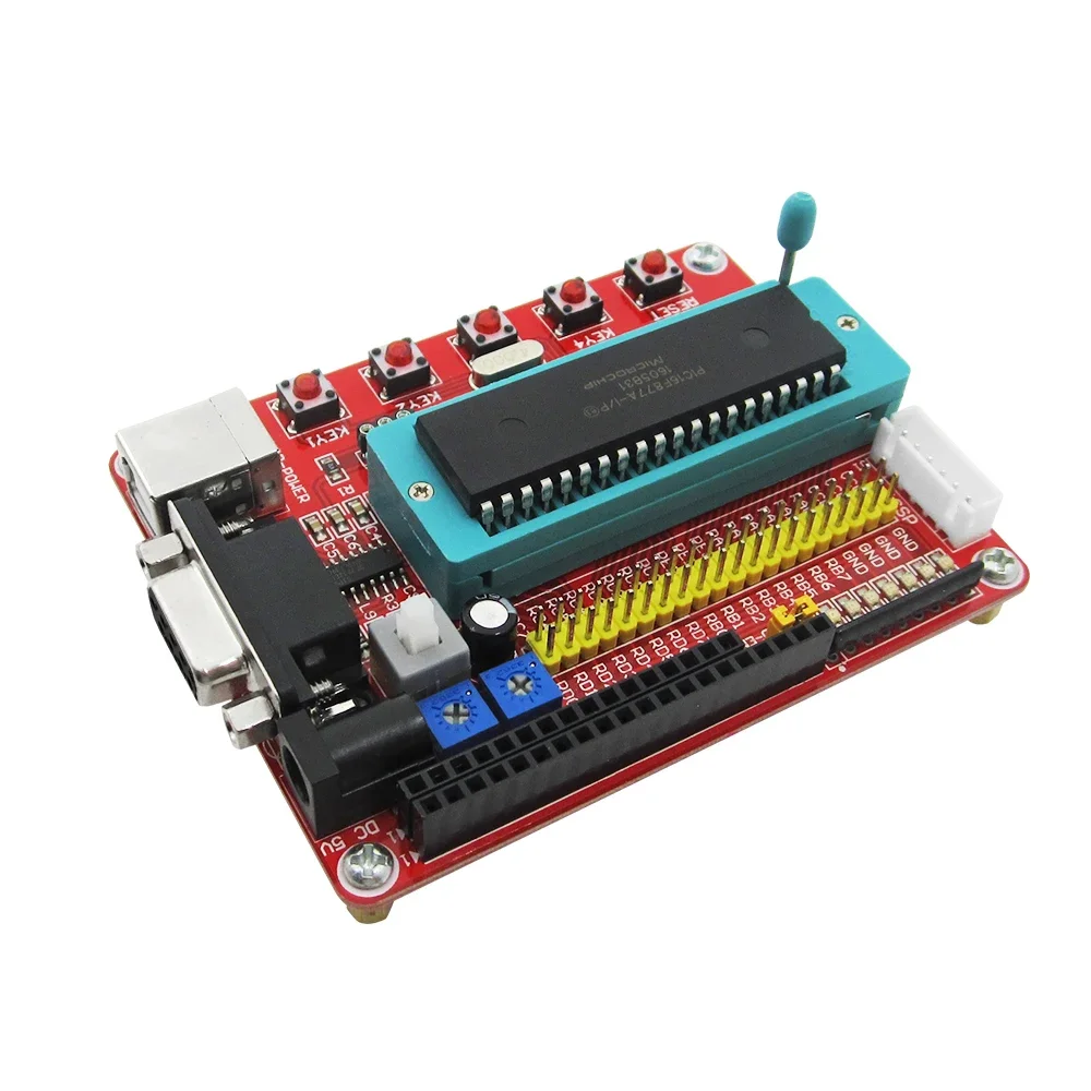 Microcontrolador de Microchip pic, placa de desarrollo de sistema mínimo PIC16F877A + CABLE USB, envío gratuito