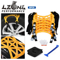 1 Pieces 165-265mm Car Snow Chains TPU Wheel Security Chains Adjustable Snow Tire Chains Belt Emergency Anti-Skid Anti-Slip