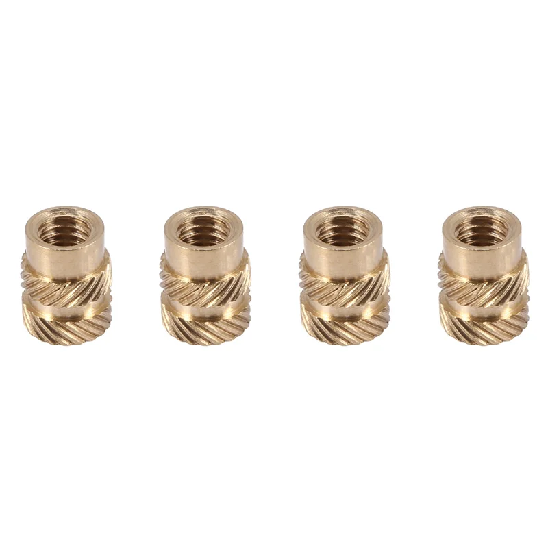 

GTBL 600Pcs M3 Thread Knurled Brass Threaded Heat Set Heat Resistant Insert Embedment Nut For 3D Printer