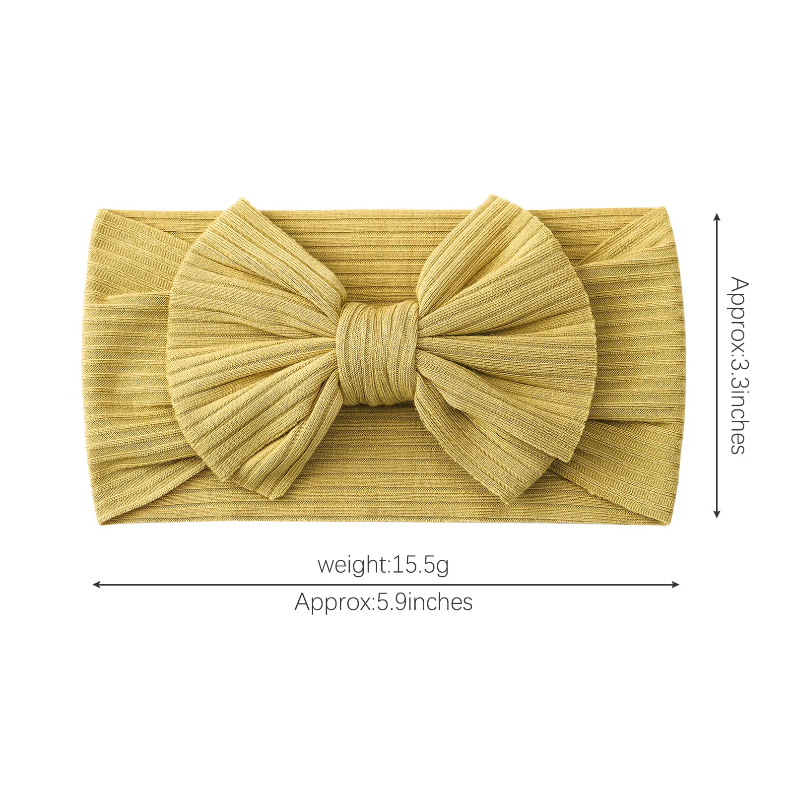 Bandes de Sauna Tricotées avec Nministériels d Côtelé pour Bébé, Turban artificiel astique Doux pour Nouveau-né Fille, Accessoires pour Enfant