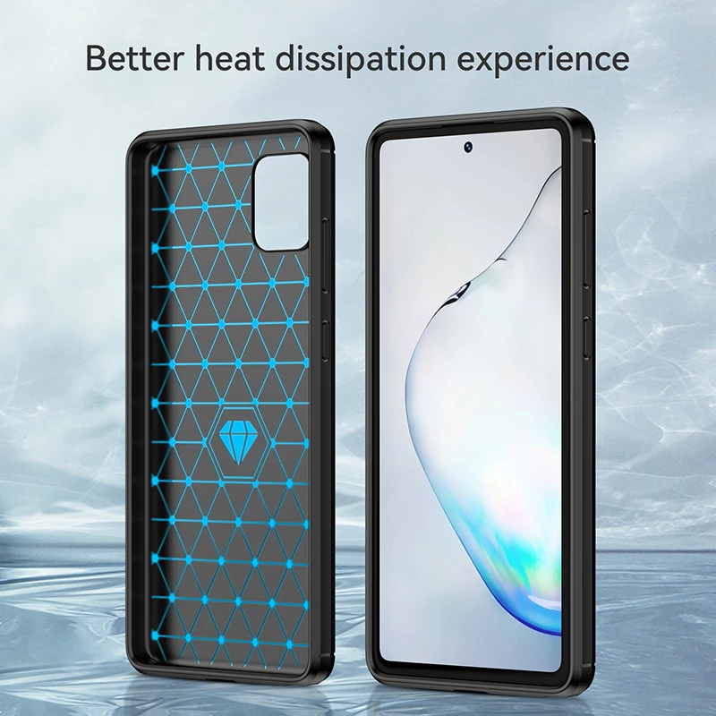 For Case Samsung Galaxy Note 10 Lite Cover For Samsung Note 10 Lite Coque Bumper Soft TPU Case For Samsung Note 10 Lite Fundas